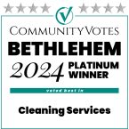 winners badge bethlehem 2024 platinum cleaning services