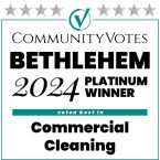 winners badge bethlehem 2024 platinum commercial cleaning