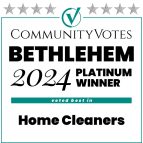 winners badge bethlehem 2024 platinum home cleaners